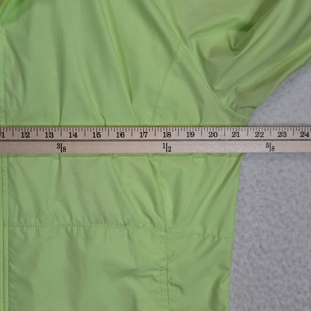 Zero Restriction Womens XL Short Sleeve Windbreaker Jacket Lime Green Golf Sport